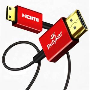 lot 342308 image: Short 4K Mini HDMI 2.1 Cable 3.3ft1m,Ultra High Speed 18Gbps Thin HDMI Cord  2.5mm,4K60Hz,Compatible with Camera,Camcorder, Tablet and GraphicsVideo Card, Laptop