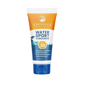lot 342313 image: STREAM 2 SEA SPF 30 Biodegradable Mineral Sunscreen, 3 Fl oz Non-Greasy and Moisturizing Reef Safe Sunscreen For Face Protection and Body Against UVA and UVB