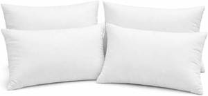 lot 442205 image: 12 x 20 Pillow Inserts Set of 4   Rectangular Cushion Forms with Resilient Polyester Fill, Soft Support for Sofa, Bed & Lumbar Covers