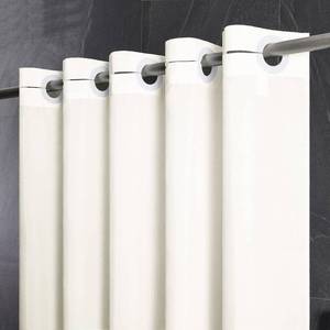lot 442223 image: Furlinic Beige Stall Small No Hook Shower Curtain Waterproof Modern 48x72
