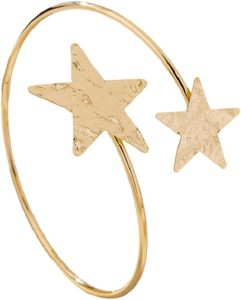lot 442233 image: Caiyao Moon Star Upper Arm Open Cuff Wrap Bracelets Bohemia Adjustable Gold Shell Starfish Flower Coil Swirl Leaf Armband Bracelet for Women Wedding Party Prom Festival Costume Jewelry Gifts