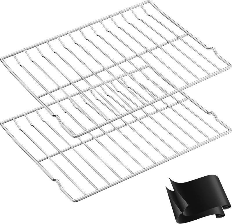 lot 142322 image: UPGRADE 316067902 Oven Rack Replacement Compatible with Frigidaire Stove Oven Racks,22.6x 16 316067902 Rack-Flat For Kenmore Range Oven Parts 304 Stainless Steel Oven Wire Rack With 2ps Oven Liners