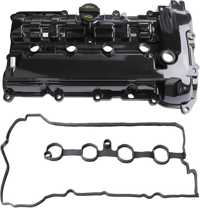 lot 242211 image: Upgraded Aluminum Engine Valve Cover Compatible with 2014-2018 Mazda 3 2014-2020 6 2020 CX-30 2014-2017 CX-5 2.5L Replace PY3K10210 PY0110210A