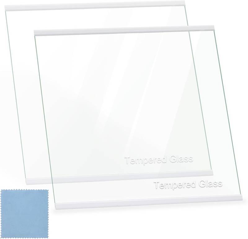 lot 321504 image: W11130203 Freezer Glass Shelf Replacement for Whirlpool Ikea Refrigerator Glass Shelf -Replaces W10773887, WPW10527849,AP6262440-11.7 X 10 (2Pack)