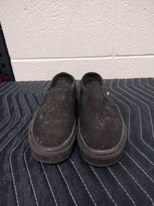 lot 25586 image: Vans Slip-On Canvas Sneakers Womens Size 7.0 Black