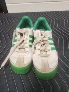 lot 25622 image: Adidas Samoa Retro Sneakers Green White Size 5.5