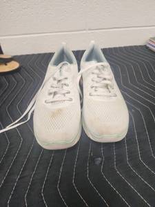 lot 25674 image: Skechers Memory Foam Athletic Running Shoes WhitePink