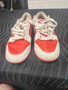 lot 25681 image: Nike Dunk Low Red White Sneakers Size US 8