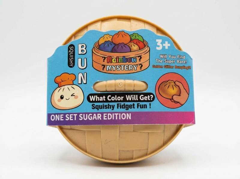 lot 63835 image: Squishy Bun Rainbow Mystery Dumpling Fidget Toy