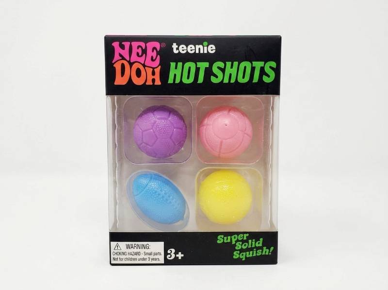 lot 63867 image: Teenie Nee Doh Hot Shots Super Solid Squish Balls