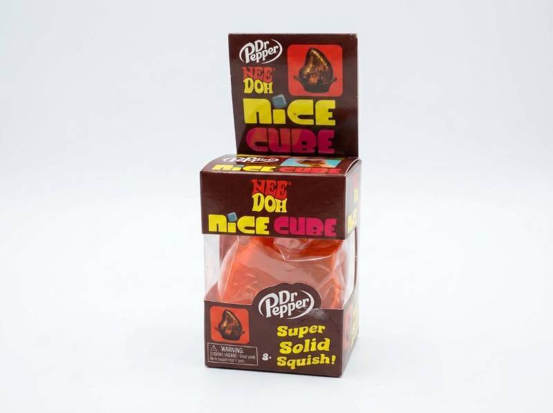 lot 63905 image: Needoh Dr Pepper Nice Cube Drop Soda Aroma Maltose Squishy Toys Slow Rising Stress Relief Anti Anxiety Fingertip Sensory Toy