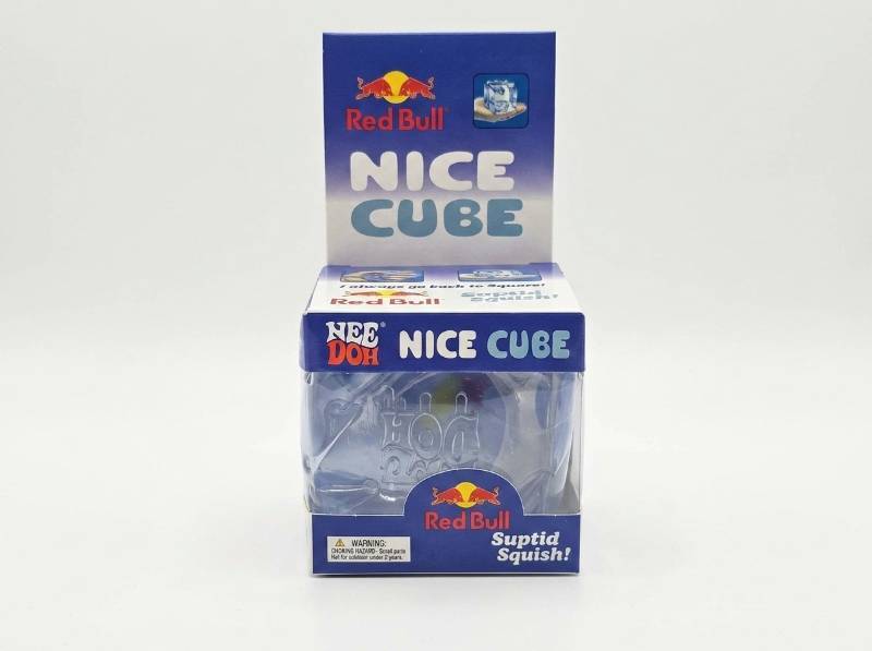 lot 63946 image: NeeDoh Nice Cube Red Bull Squishy Toy