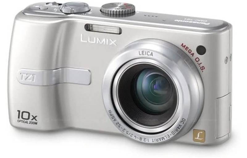 lot 59107 image: Panasonic Lumix DMC-TZ1S 5MP Compact Digital Camera with 10x Optical Image Stabilized Zoom (Silver). Original MSRP $300, SCUFFS HERE AND THERE. - Retail $137