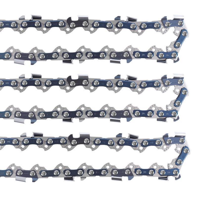 lot 46952 image: 3 Pack 20 Inch Chainsaw Chain .325 Pitch .058 Gauge 76 Drive Links Fits for 53543 8901 8902 52209 and More (2076DL.325.058) - Retail $20