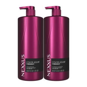 lot 39026 image: Nexxus Color Assure Vibrancy Shampoo & Conditioner Set 33.8 oz 2 ct - Retail $48