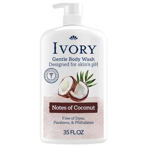 lot 39061 image: Ivory Body Wash Designed for the Whole Family, Coconut Scent, 35 oz - Retail $7