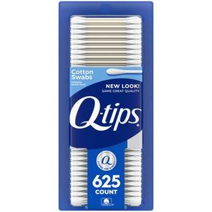 lot 39077 image: Q-tips Cotton Swabs For Hygiene and Beauty Care Original Cotton Swab Made With 100% Cotton 625 Count - Retail $5
