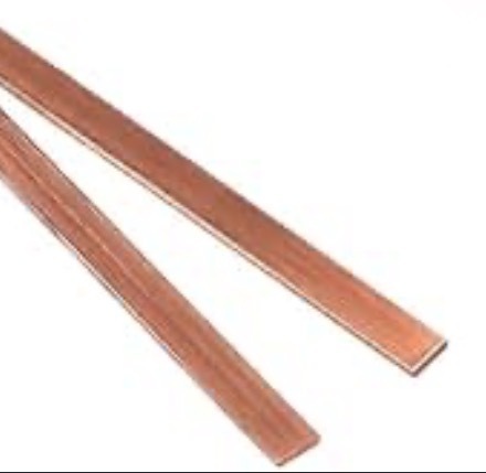 lot 117 image: Bundle of 2 Quality Flat Pieces of Copper 48 x 3mm - Great for Jewelry Making Etc Crafts