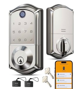 lot 44 image: 8-in-1 Keyless Entry, Smart User Management, Auto Lock, Electronic Touchscreen Keypad, USB-C Port, Deadbolt for Front Door