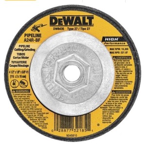 lot 8 image: Bundle of 5 DeWalt DW8435 4-12 X 18 X 58-11 Pipeline Cutting Wheel