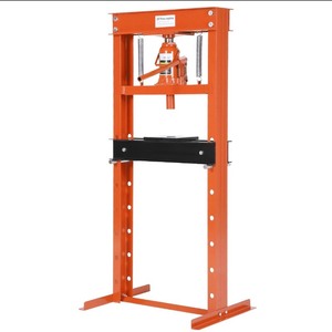 lot 7 image: 6 Ton Hydraulic Shop Press H-Frame with Adjustable Height for Workshop