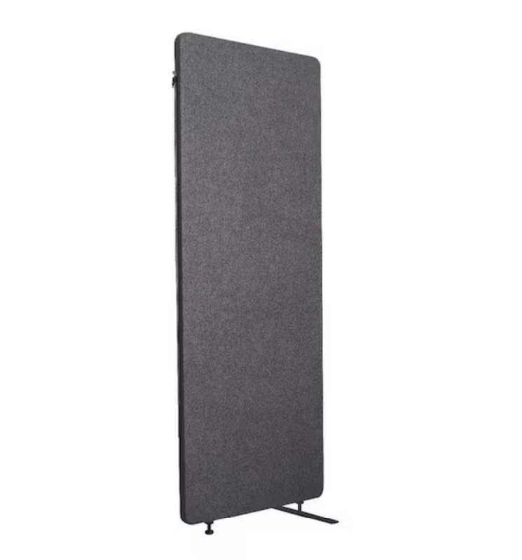 lot 11 image: Reclaim 66 in. Slate Gray 1-Extension Panel Room Divider Retails $165