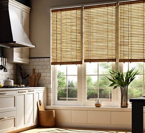 lot 14 image: Bamboo Blinds Beautiful Quality FC-0807-40  Size 23 x 64