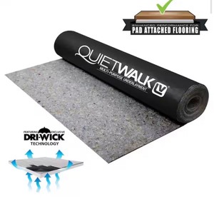 lot 99 image: QuietWalk Luxury Vinyl 100-sq ft 3-ft W x 33.4-ft L x 1.4 -mm T Premium Felt Moisture Resistant Flooring Underlayment