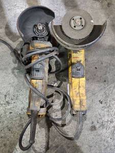 lot 11740 image: (2) DeWalt 4.5 Inch Angle Grinder  Model DWE8144AN