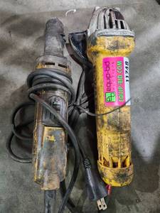 lot 11748 image: (2) DeWalt Angle Grinder and Corded Drill Power Tool Lot