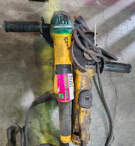 lot 11752 image: (2) DeWalt Angle Grinders  Model 11752