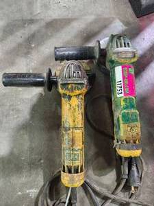 lot 11753 image: (2) DeWalt 4-12 Inch Angle Grinders  Model DWE4222N