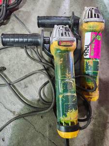 lot 11756 image: (2) DeWalt 4.5 Inch 120V Angle Grinder Type 4  Model DWE402N