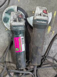 lot 11778 image: (2) Metabo Quick Angle Grinder  Model WEP 15-150