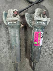 lot 11780 image: (2) Metabo Angle Grinder  Model 1780