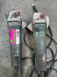 lot 11781 image: (2) Metabo Quick Angle Grinder&nbsp