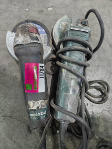 lot 11784 image: (2) Metabo Angle Grinder&nbsp