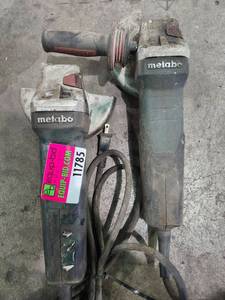 lot 11785 image: (2) Metabo Angle Grinder