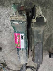 lot 11786 image: (2) Metabo Corded Angle Grinders