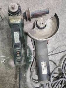 lot 11787 image: (2) Metabo Corded Angle Grinders