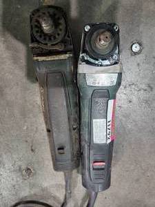 lot 11792 image: (2) Corded Angle Grinders 6  Model WEP 19-150 Q M-Brush