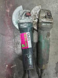lot 11793 image: (2) Metabo Angle Grinder  Model 115263
