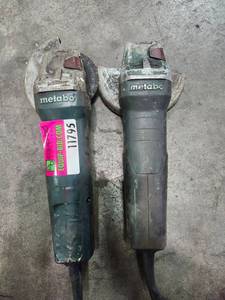 lot 11795 image: (2) Metabo Angle Grinder