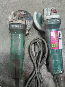 lot 11799 image: (2) Metabo Angle Grinders
