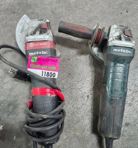 lot 11800 image: (2) Metabo Angle Grinders  Model 11800