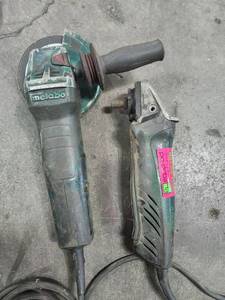 lot 11801 image: (2) Metabo Angle Grinders