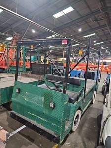 lot 5287 image: Columbia 36V Electric Utility Cart w Forklift Tines