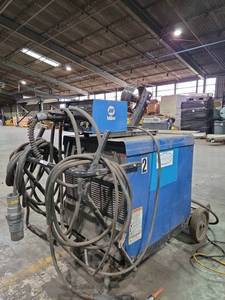 lot 5294 image: Miller Arc Welder with Wire Feeder and Cables  Model S-22A