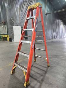 lot 23662 image: 6ft - Werner Type IA Fiberglass A-Frame Ladder