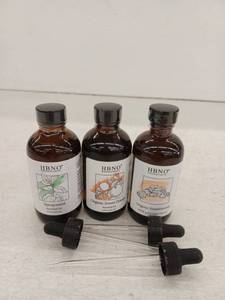 lot 10227 image: HBNO Essential Oil Set - Spearmint, Sweet Orange, Frankincense